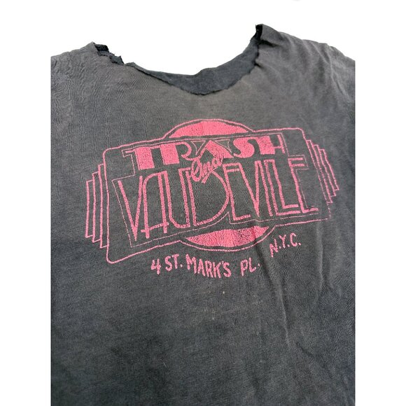Trash & Vaudeville Shirt vintage Original Tripp Punk Rock 80s 90s Distressed S/M - Picture 5 of 11
